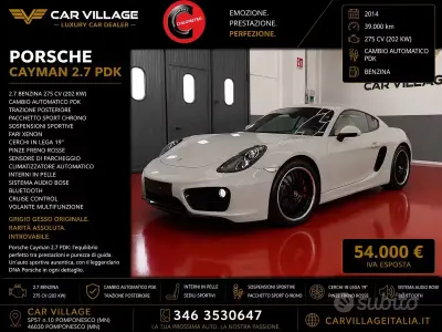 Usata Porsche Cayman 275 CV (202 kW) 2014 Grigio Coupé