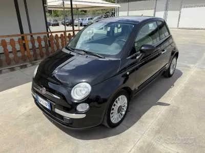 Begagnad Fiat 500 Lounge 69 HK (50 kW) 2009 Svart Cab