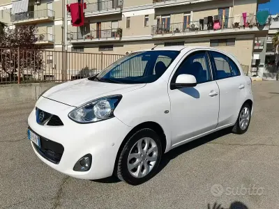 Usata Nissan Micra Acenta 80 CV (58 kW) 2014 Bianco Utilitaria