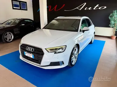 Usata Audi A3 S-Line 150 CV (110 kW) 2017 Bianco Berlina