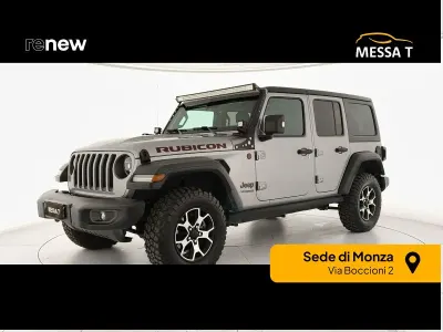 Usata Jeep Wrangler Unlimited Rubicon 200 CV (147 kW) 2020 Grigio chiaro SUV