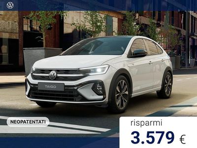 Nuova VW Taigo R-line 116 CV (85 kW) 2025 Pure white nero SUV