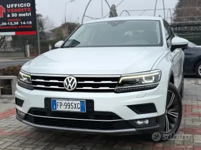 Usata VW Tiguan Allspace Advance 150 CV (110 kW) 2018 Bianco SUV