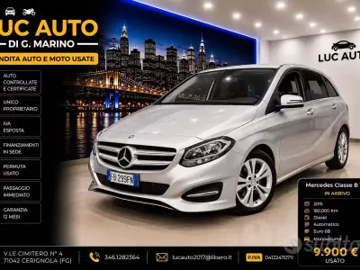 Usata Mercedes B180 Premium 109 CV (80 kW) 2015 Grigio Utilitaria