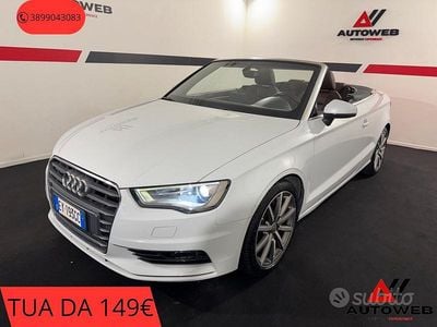 Usata Audi A3 Cabriolet Ambition 125 CV (91 kW) 2015 Bianco Cabrio