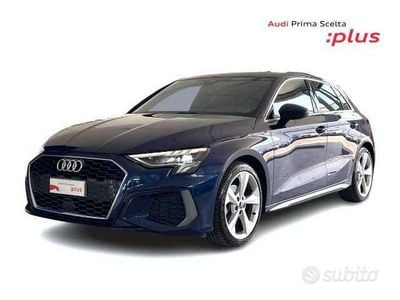 Usata Audi A3 S-Line 150 CV (110 kW) 2024 Blu navarra metallizzato Berlina