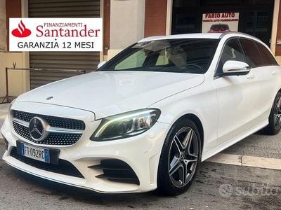 Usata Mercedes C220 Premium 194 CV (142 kW) 2019 Bianco Station wagon
