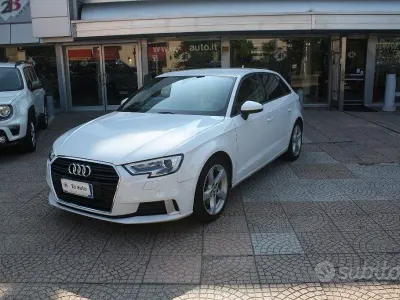 Usata Audi A3 Sport 116 CV (85 kW) 2018 Bianco Berlina
