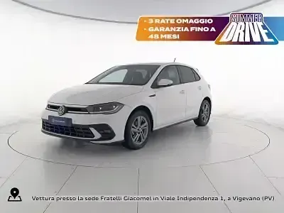 Usata VW Polo R-line 95 CV (69 kW) 2023 Pure white Utilitaria