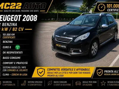 Usata Peugeot 2008 Allure 82 CV (60 kW) 2015 Nero SUV