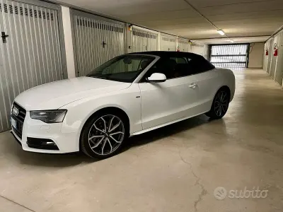 Usata Audi A5 Cabriolet Advanced 177 CV (130 kW) 2013 Bianco Cabrio