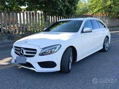 Usata Mercedes C220 Premium 170 CV (125 kW) 2017 Bianco Station wagon