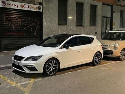 Usata Seat Leon Black Edition 131 CV (96 kW) 2019 Bianco Berlina