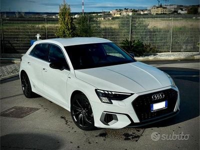 Usata Audi A3 S-Line 150 CV (110 kW) 2021 Bianco Berlina