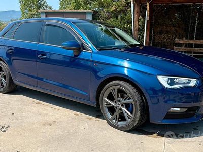 Usata Audi A3 S-Line 110 CV (80 kW) 2015 Blu Berlina