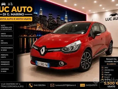 Usata Renault Clio IV 90 CV (66 kW) 2014 Rosso Berlina