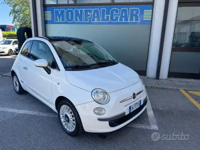 Käytetty Fiat 500 Lounge 69 HP (50 kW) 2009 Valkoinen Avoauto