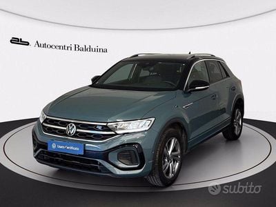 Usata VW T-Roc R-line 150 CV (110 kW) 2022 Platinum grey metallizzato SUV