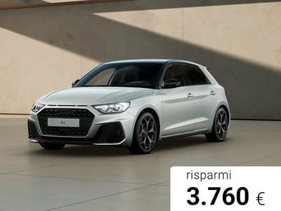 Nuova Audi A1 Sportback S-Line 116 CV (85 kW) 2025 Verde distretto metallizzato nero mito m Utilitaria