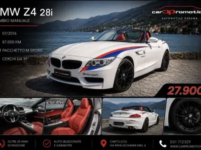 Usata BMW Z4 245 CV (180 kW) 2016 Bianco Cabrio