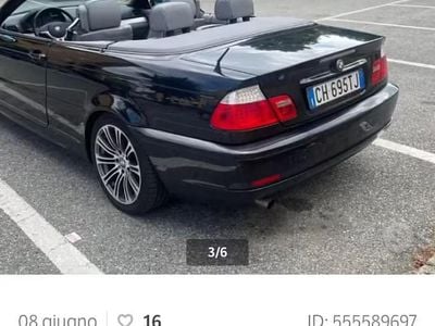 Usata BMW 318 Cabriolet 143 CV (105 kW) 2003 Nero Cabrio