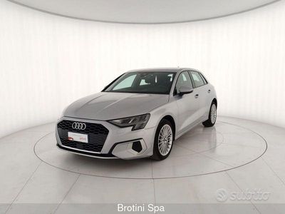 Usata Audi A3 Advanced 110 CV (80 kW) 2021 Argento Berlina