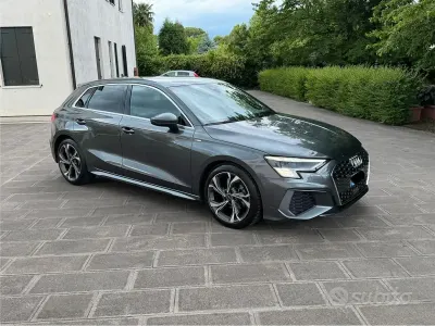 Usata Audi A3 S-line plus 150 CV (110 kW) 2022 Grigio Berlina