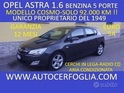 Usata Opel Astra Cosmo 116 CV (85 kW) 2010 Grigio Berlina