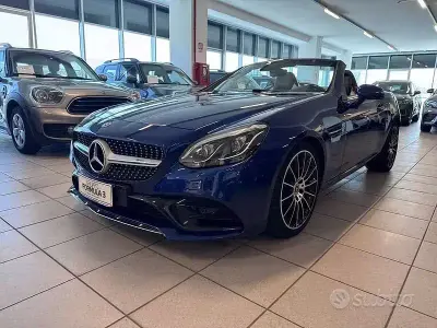 Usata Mercedes SLC250 Premium 204 CV (150 kW) 2017 Blu/azzurro Cabrio