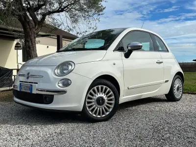 Usata Fiat 500 Lounge 69 CV (50 kW) 2009 Bianco Cabrio