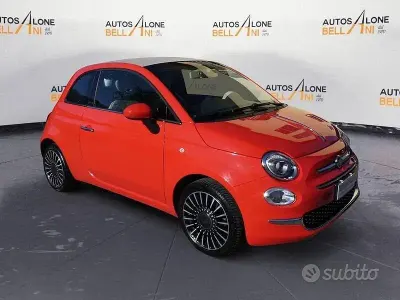 Usata Fiat 500C Lounge 69 CV (50 kW) 2017 Rosso Cabrio