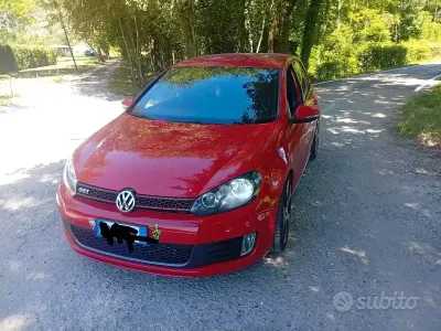 Usata VW Golf VI GTI 210 CV (154 kW) 2009 Rosso Utilitaria