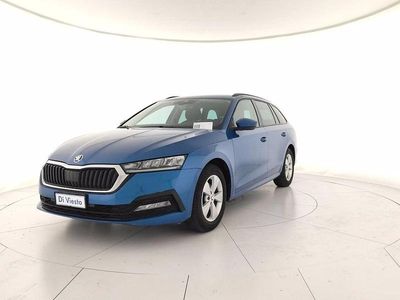 Usata Skoda Octavia Ambition 110 CV (80 kW) 2021 Blu race metallizzato Station wagon