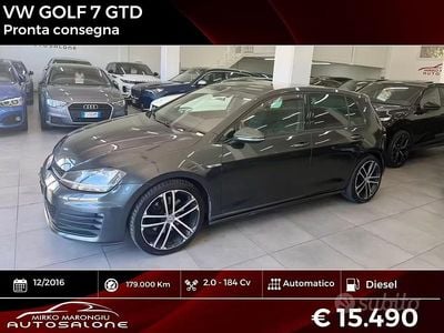 Usata VW Golf VII GTD 184 CV (135 kW) 2016 Grigio Berlina