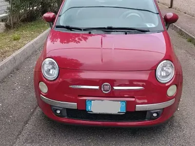 Usata Fiat 500 Lounge 69 CV (50 kW) 2009 Rosso Cabrio