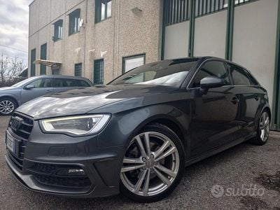 Usado Audi A3 S-Line 184 CV (135 kW) 2014 Gris Berlina