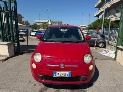 Usata Fiat 500 Lounge 75 CV (55 kW) 2009 Rosso Cabrio