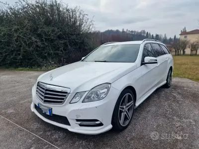 Usata Mercedes E220 Avantgarde 170 CV (125 kW) 2013 Bianco Station wagon