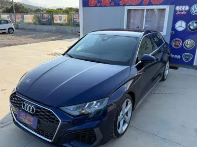 Usata Audi A3 S-Line 115 CV (84 kW) 2021 Blu Berlina