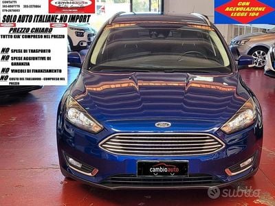 Usata Ford Focus Titanium 120 CV (88 kW) 2018 Blu Station wagon