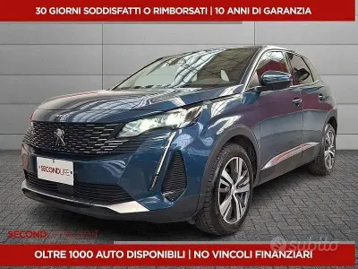 Usata Peugeot 3008 Allure 131 CV (96 kW) 2021 Blu SUV
