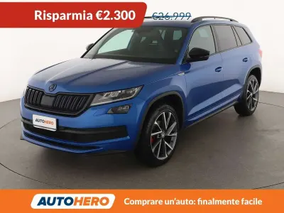 Usata Skoda Kodiaq SportLine 150 CV (110 kW) 2021 Blu/azzurro SUV