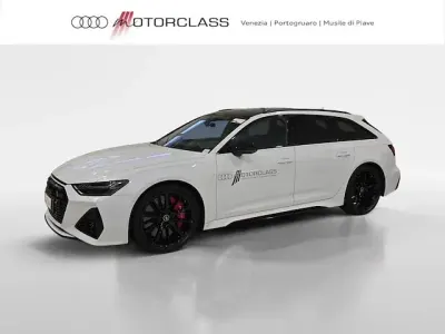 Usata Audi RS6 Ambiente 600 CV (441 kW) 2023 Bianco ghiaccio metallizzato Station wagon