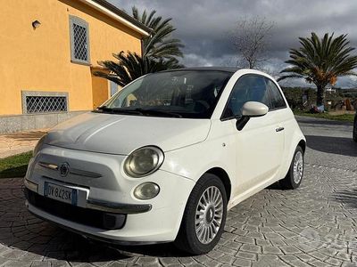 Usata Fiat 500 75 CV (55 kW) 2009 Bianco Cabrio