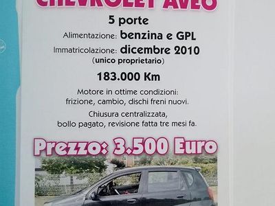 Usata Chevrolet Aveo