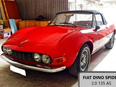 Usata Fiat Dino 160 CV (117 kW) 1968 Rosso Cabrio