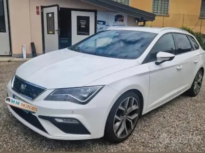 Usata Seat Leon ST FR 150 CV (110 kW) 2018 Bianco Station wagon
