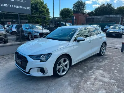 Usata Audi A3 Advanced 116 CV (85 kW) 2021 Bianco Berlina
