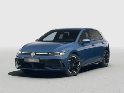 Nouvelle VW Golf VIII R-line 150 ch (110 kW) 2026 Bleue Berline