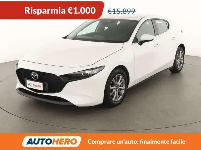 Usata Mazda 3 Exceed 116 CV (85 kW) 2019 Bianco Berlina